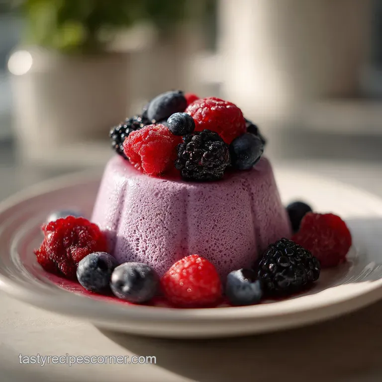 Elegant scoops of smooth white frozen dessert served in a chilled glass bowl with a touch of fresh mint.