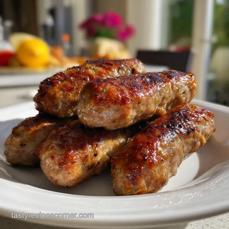 The Ultimate Beef Breakfast Sausage Recipe presentation