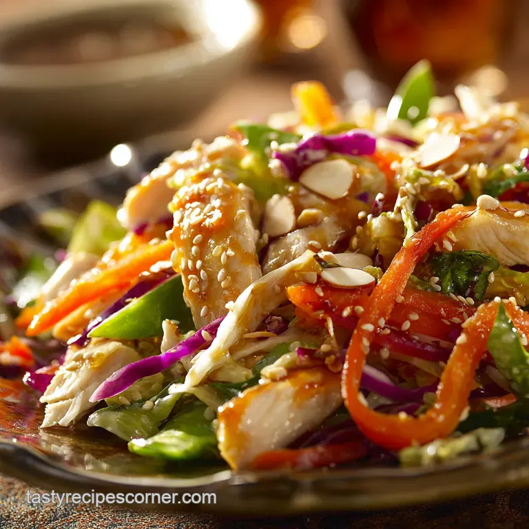 Chinese Chicken Salad: the Ultimate Crispy Recipe presentation