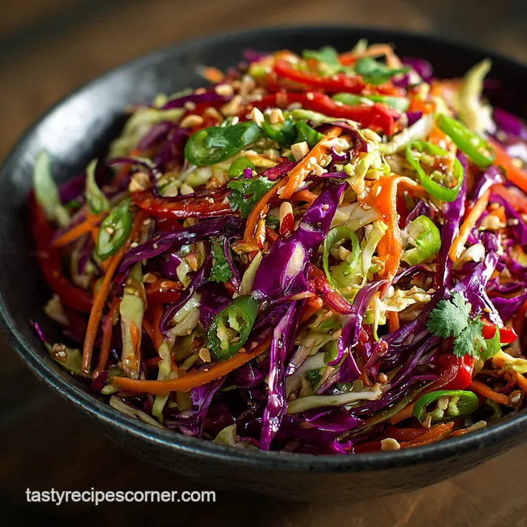 Asian Slaw: The Ultimate Crunchy Side with Zesty Ginger-Lime Dressing