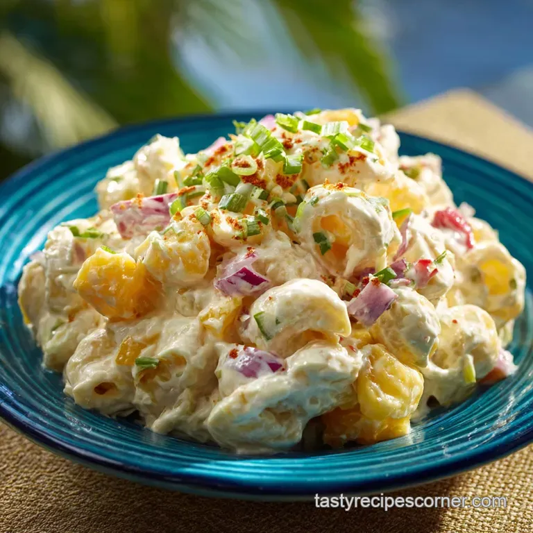Hawaiian Mac Salad: the Real Deal Ultra-Creamy Recipe presentation