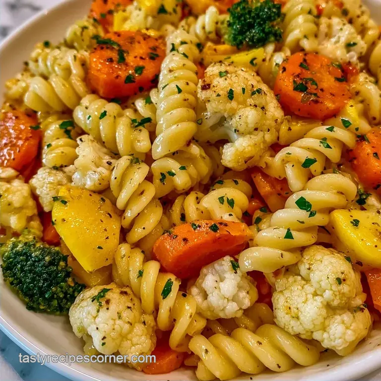 Nutrient-Dense Rainbow Pasta in 20 Minutes