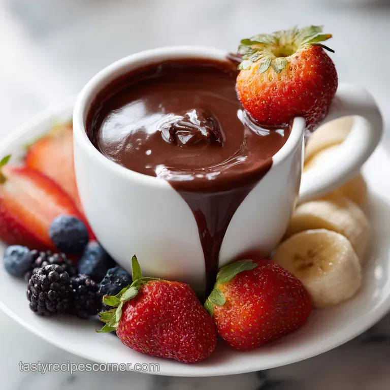 Velvety Chocolate Fondue Recipe