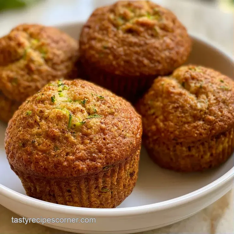 Golden-brown muffins arranged on a rustic wooden board beside a small bowl of coconut flakes and fresh berries.