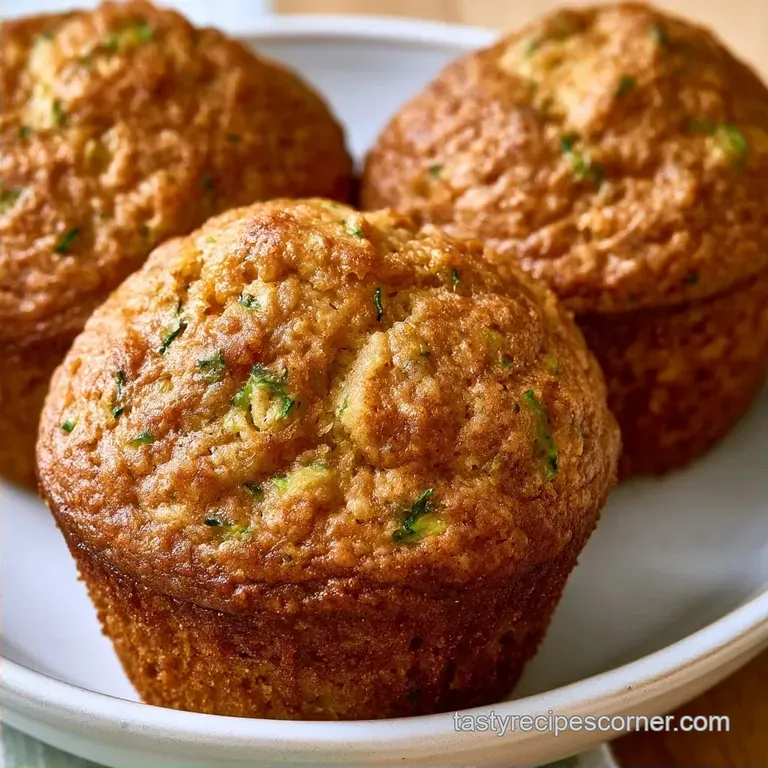 Healthy Zucchini Banana Muffins
