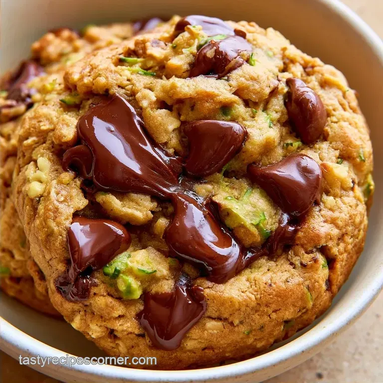 Zucchini Oatmeal Chocolate Chip Cookies in 20 Minutes
